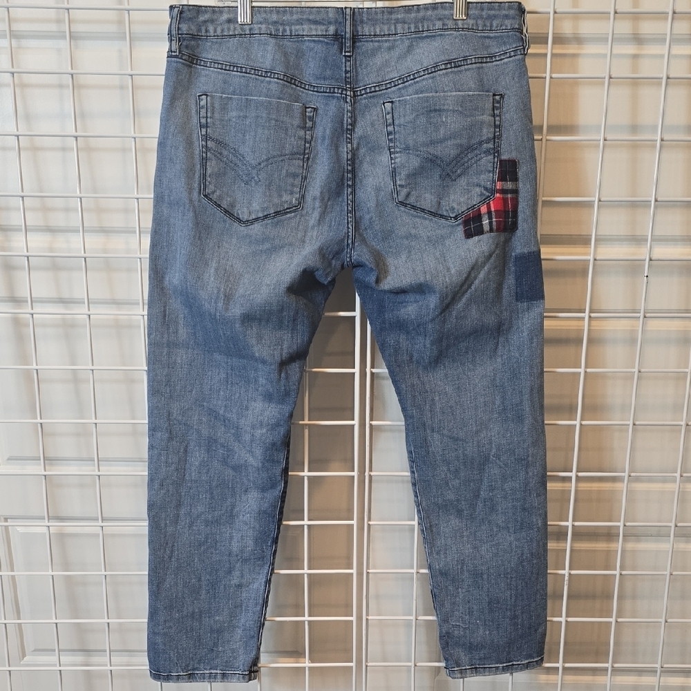 William Rast Multi Patchwork Ankle Jeans Size 31 - Picture 14 of 14